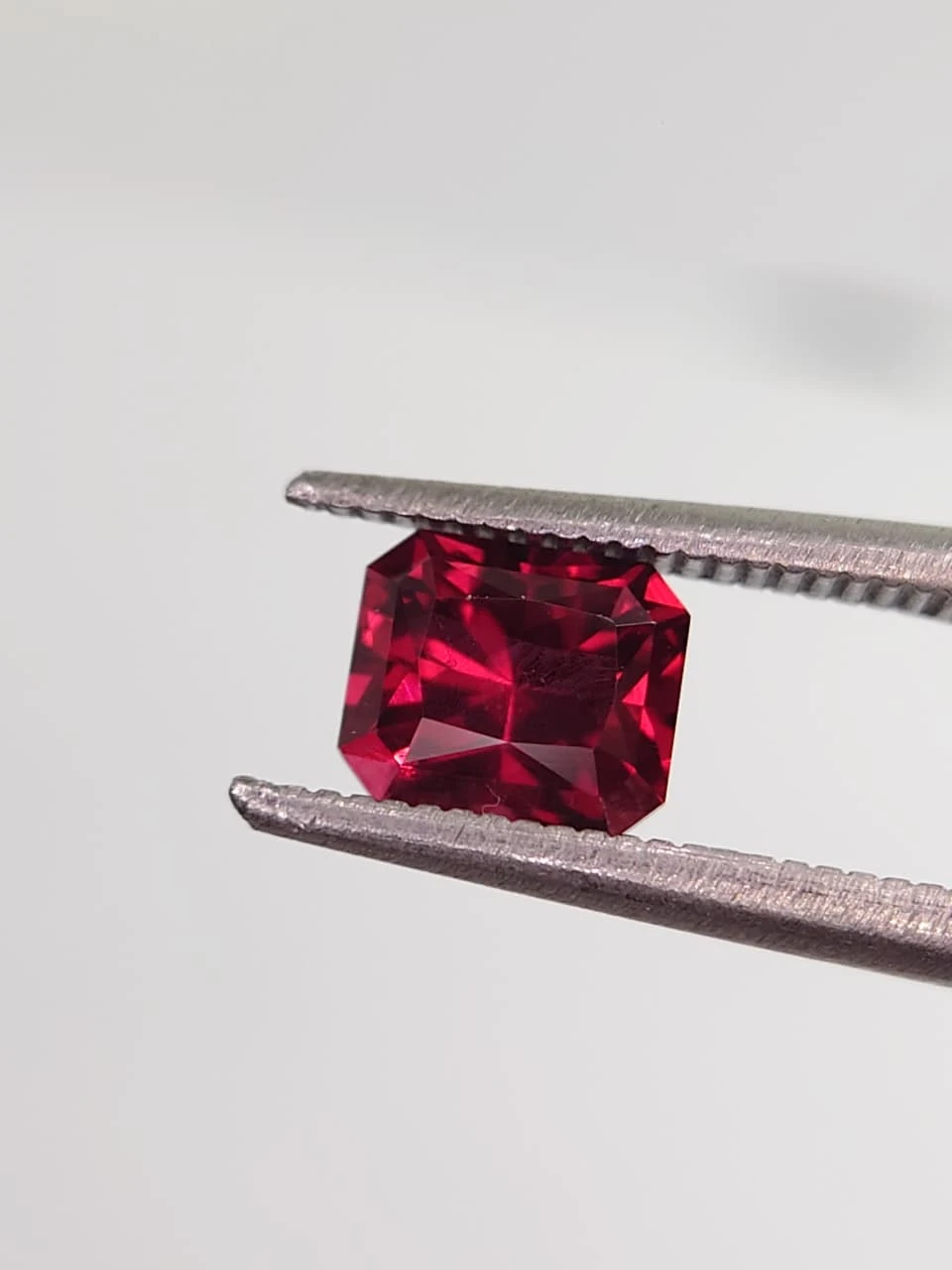 1.3ct Natural Red Umbalite Garnet from Tanzania — view 2